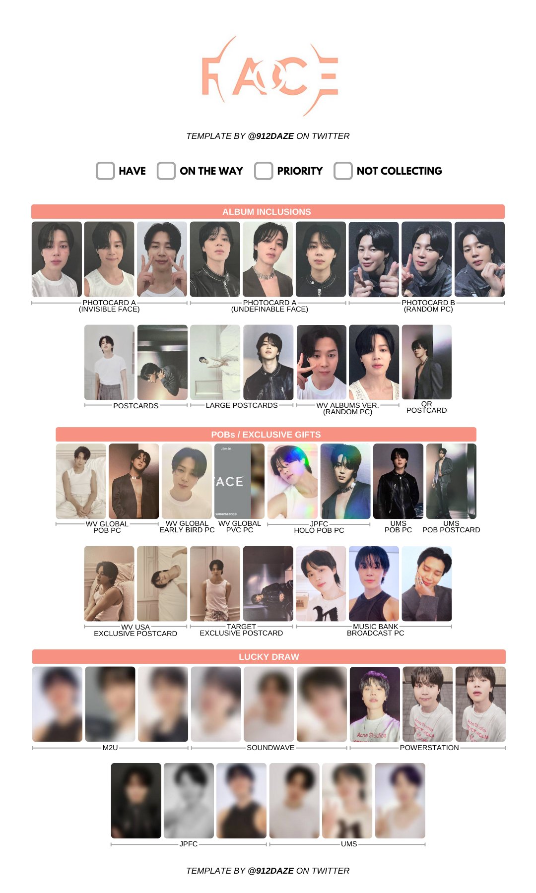 BTS ジミン 事前収録 アナログ盤 ポストカード 2枚 BTS 事前収録 JIMIN