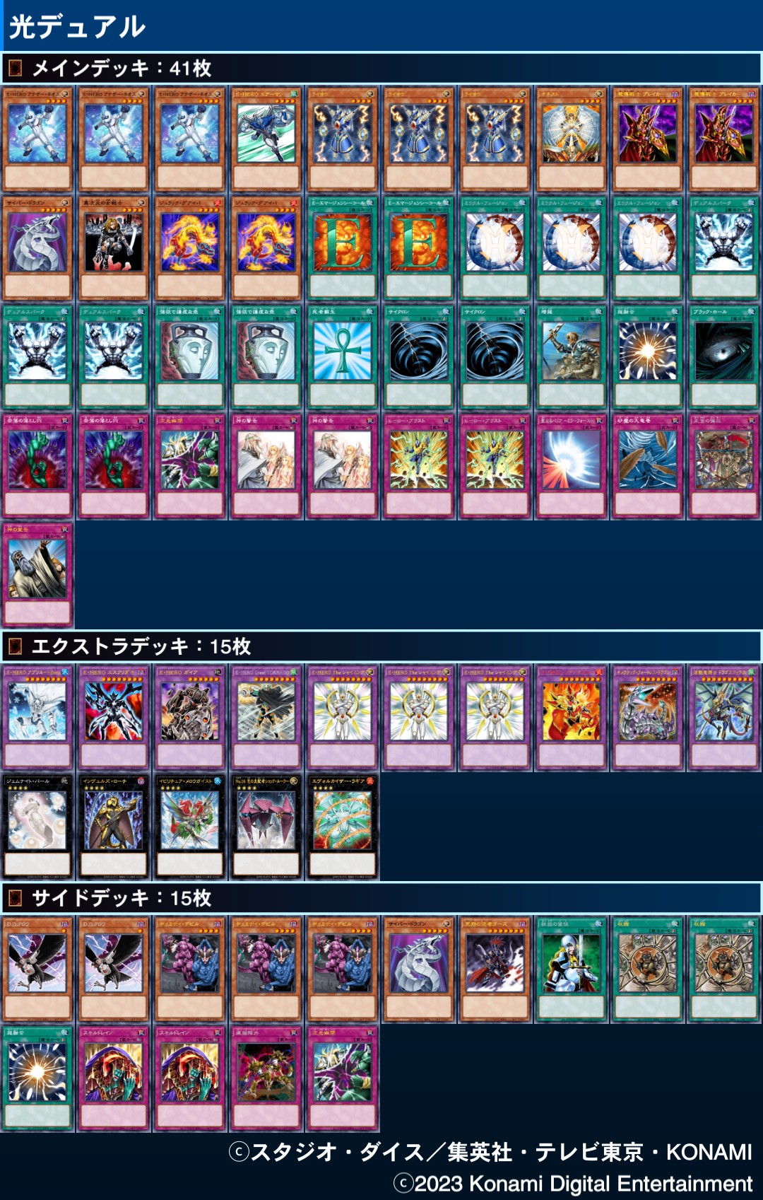 入門用 1103環境 流行デッキリストまとめ 2024年版 - 遊戯王書いてく。