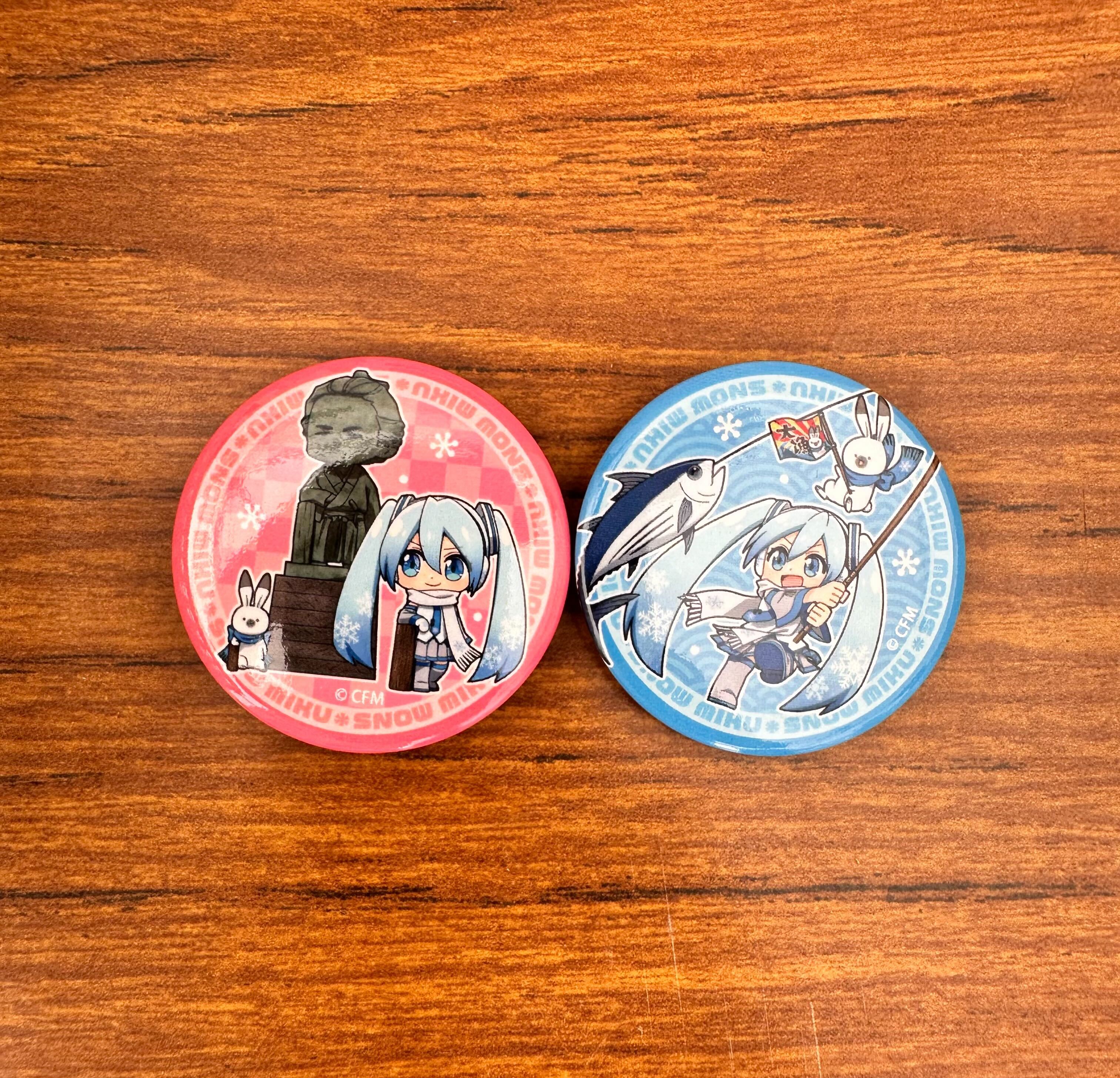 雪ミク MIKU2019 スカイタウン 缶バッジ そうだ 雪ミク MIKU2019