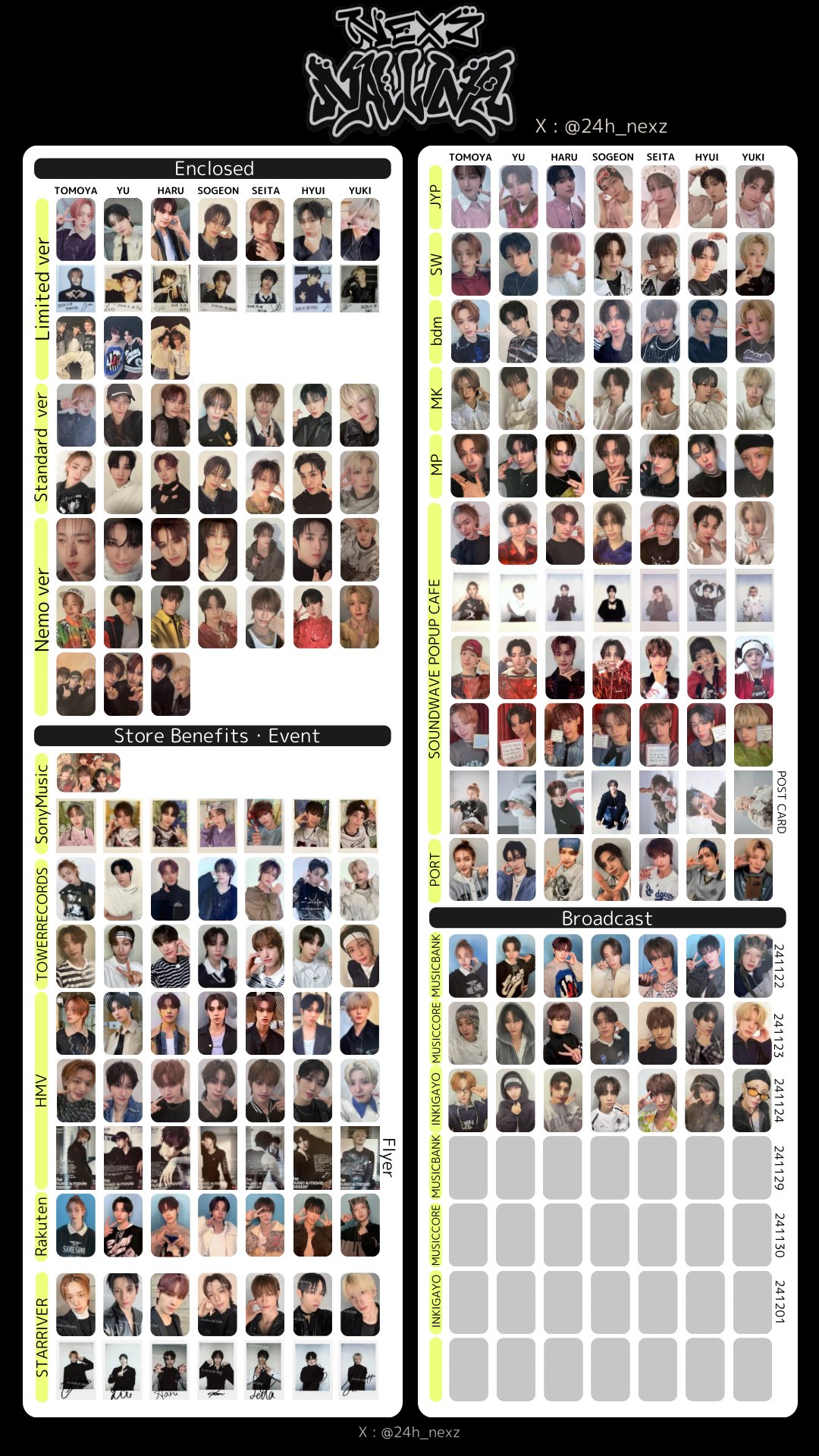 nexz ユウ 直筆サイン トレカ ラントレ CD グッズ NEXZ ユウ 直筆