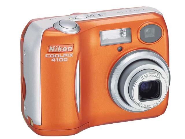 ニコン、400万画素コンパクトデジカメ「COOLPIX4100」