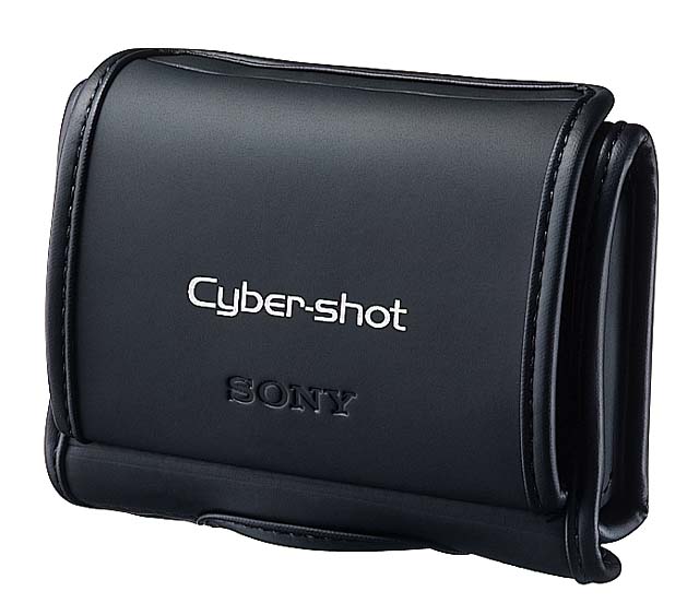 ソニー、サイバーショットT1の黒モデルと三脚座付ケース