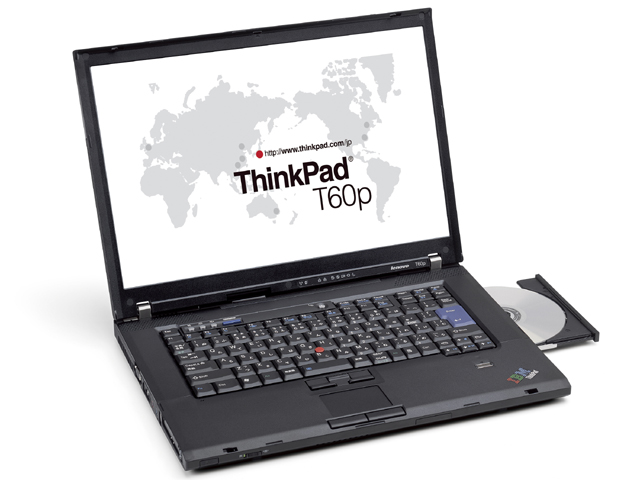 レノボ、Tシリーズ初のワイド液晶搭載「ThinkPad T60/T60p」