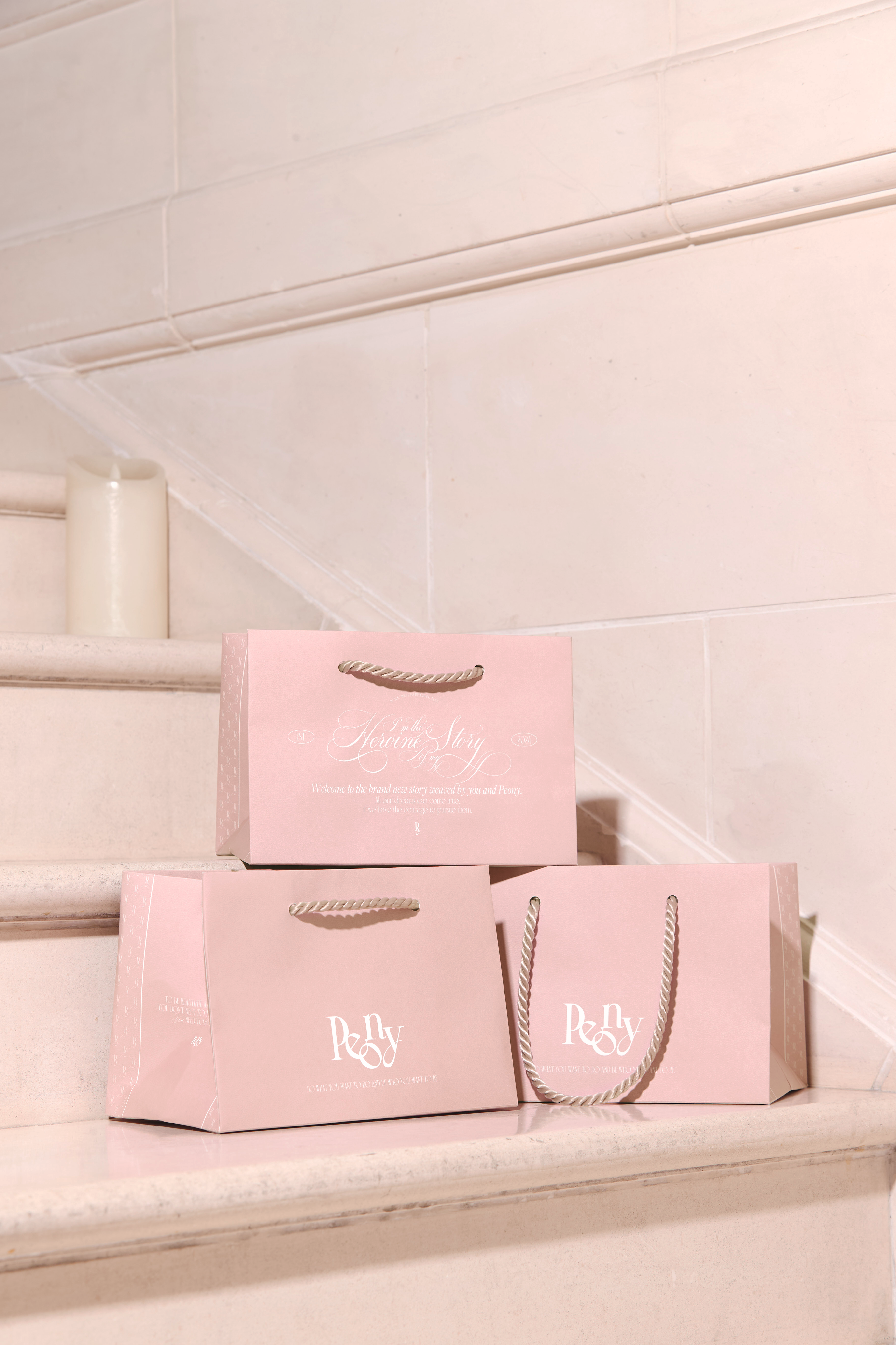 PEONY SHOPPING BAG【S】