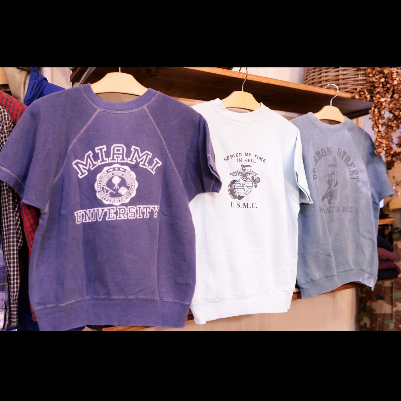 60sヴィンテージ”半袖スウェット”！重ね着で大活躍間違いなし