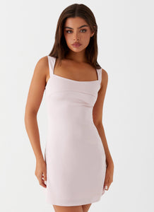 Odette Satin Mini Dress - Pink – Peppermayo Canada