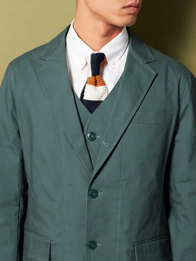 D．グリーン Dickies コットンストレッチ ジャケット ベージュ