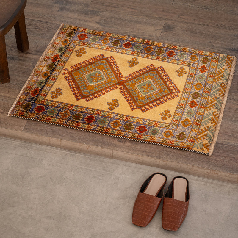 ペルシャ手織り絨毯 ウール 玄関マット バルーチ 67×83cm – Persiadirect
