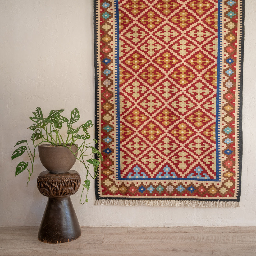 ペルシャ手織りキリム リビングサイズ 大きめ(約200×300cm以上