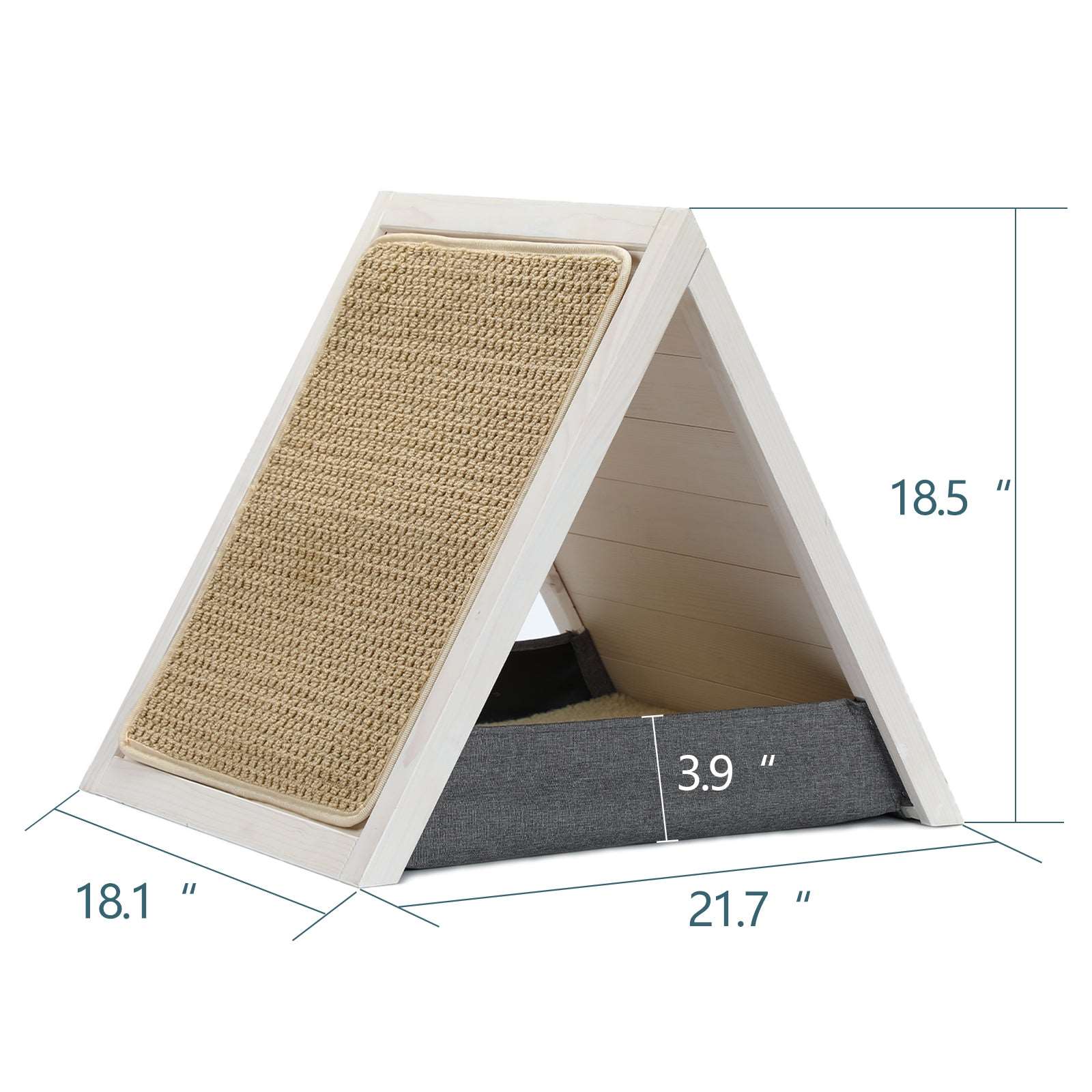 Cat Scratcher House Portable Small Dog Crate Indoor Pet Furniture