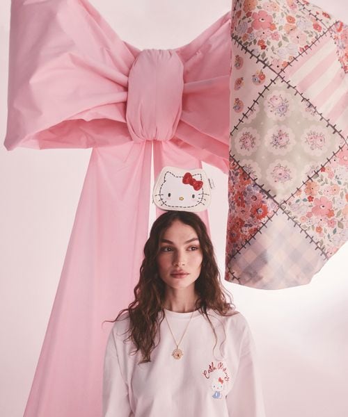 Cath Kidston × Hello Kitty フェイスキャンバスポーチ | [公式]Cath