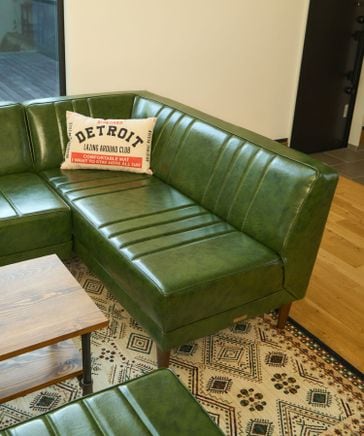 幅140cm］ソファカウチR/クラシックダイナーシリーズ【大型家具