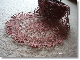 楕円形なドイリー♪ : *Lococohのﾊﾝﾄﾞﾒｲﾄﾞ日和