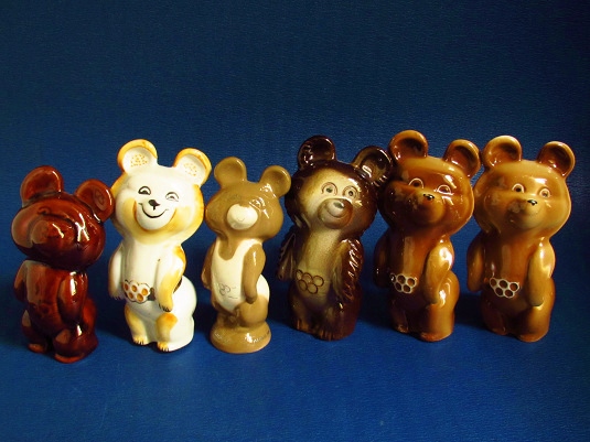 こぐまのミーシャのフィギュア各種 : 友くんのパリ蚤の市散歩