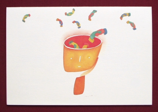 フォロンの案内状「Hiromi Inayoshi & Jean-Michel Folon」 : フォロニアム