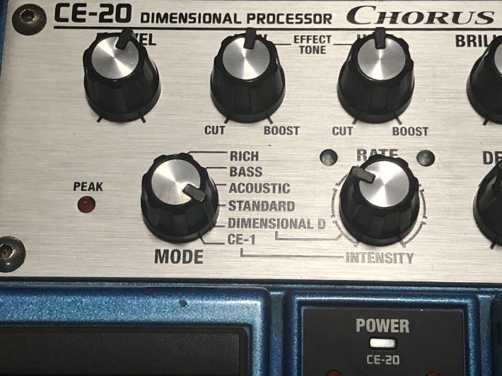 BOSS CE-20 ツインペダルコーラスのモデリングクオリティー : 雅音人