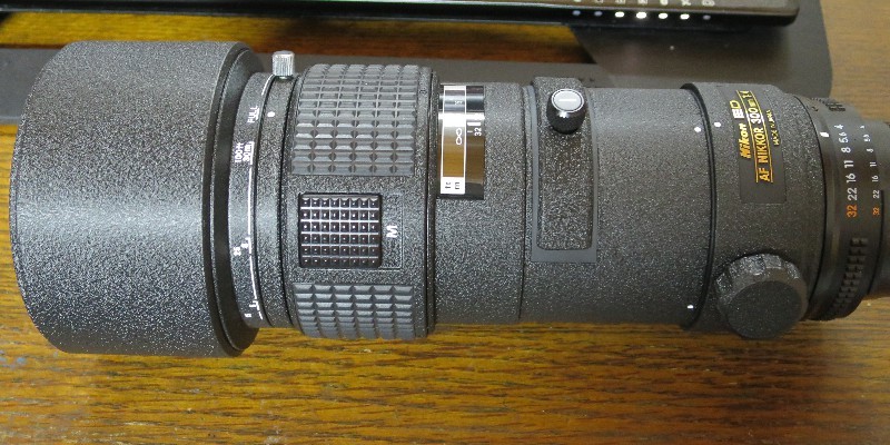 AF Nikkor 300mmF4 ED に光害カットフィルターを付けようとした