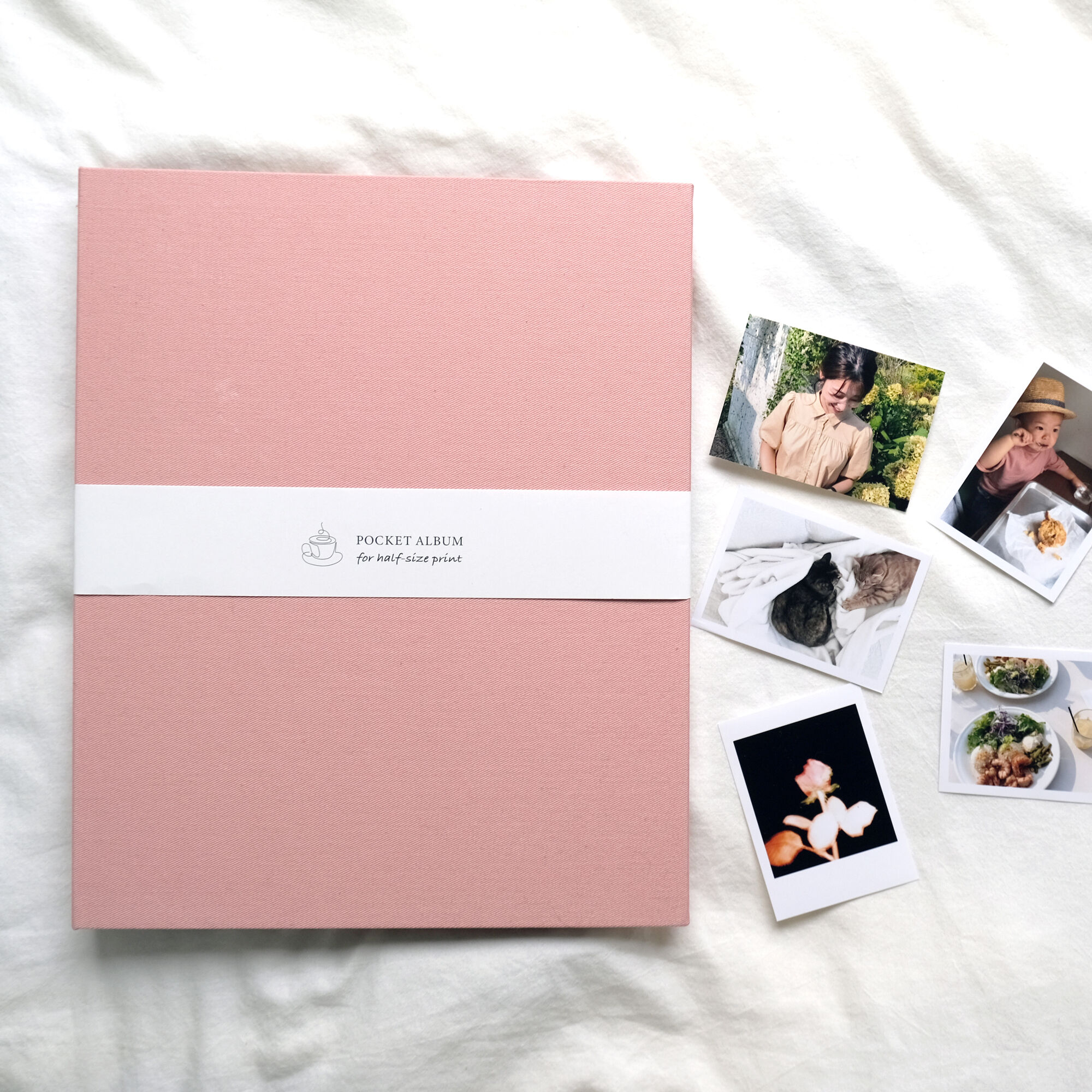 ハーフサイズプリントとアルバムのセット（ベビーピンク）