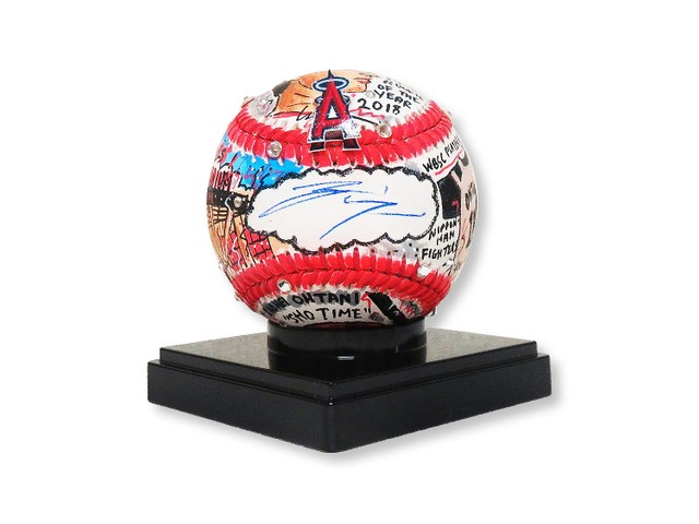 オオタニサンのバットが3Dアートに 目玉は大谷翔平直筆サイン入り170万