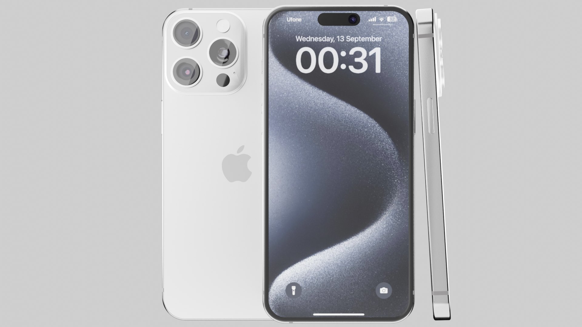 Apple iPhone 15 Pro Max ホワイトチタン3Dモデル - TurboSquid 2138872