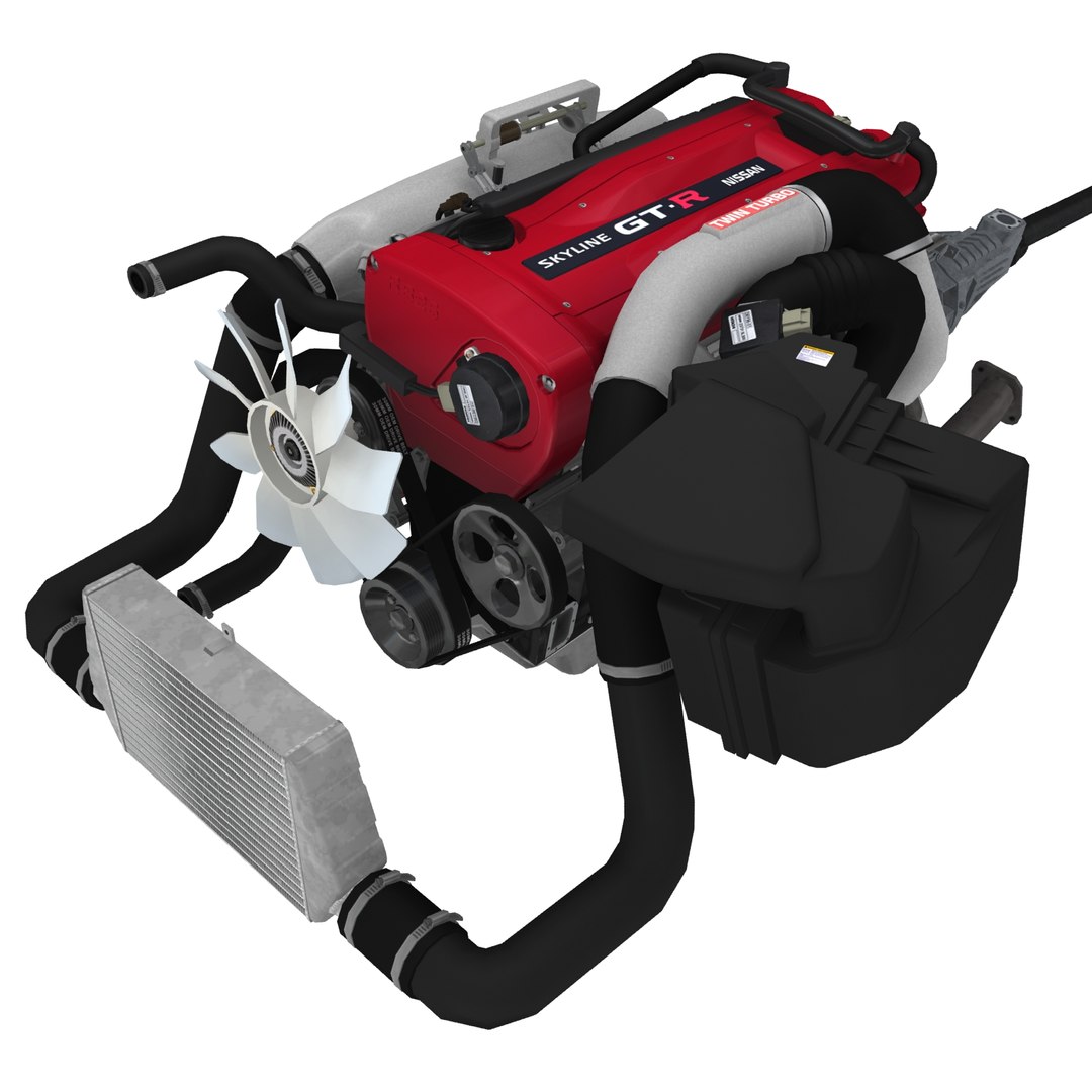 日産RB26DETT R34 GTR 2.6Lエンジン3Dモデル - TurboSquid 1375246