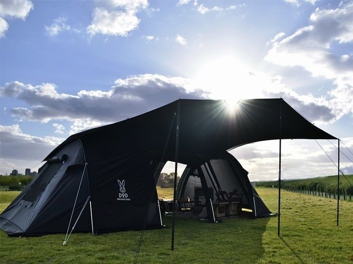 DOD カマボコテント2(ブラック)の商品紹介 | hinata〜もっとそとが好き