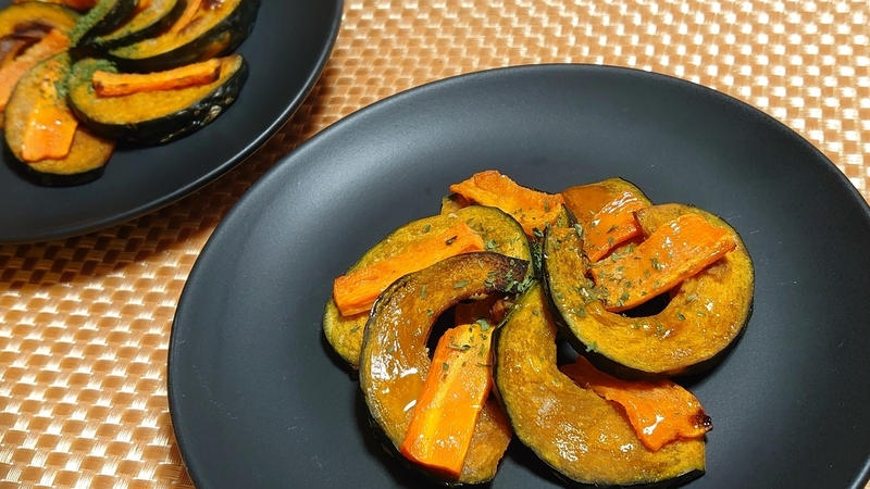 かぼちゃとにんじんのガーリックバターソース | ダイエットプラス