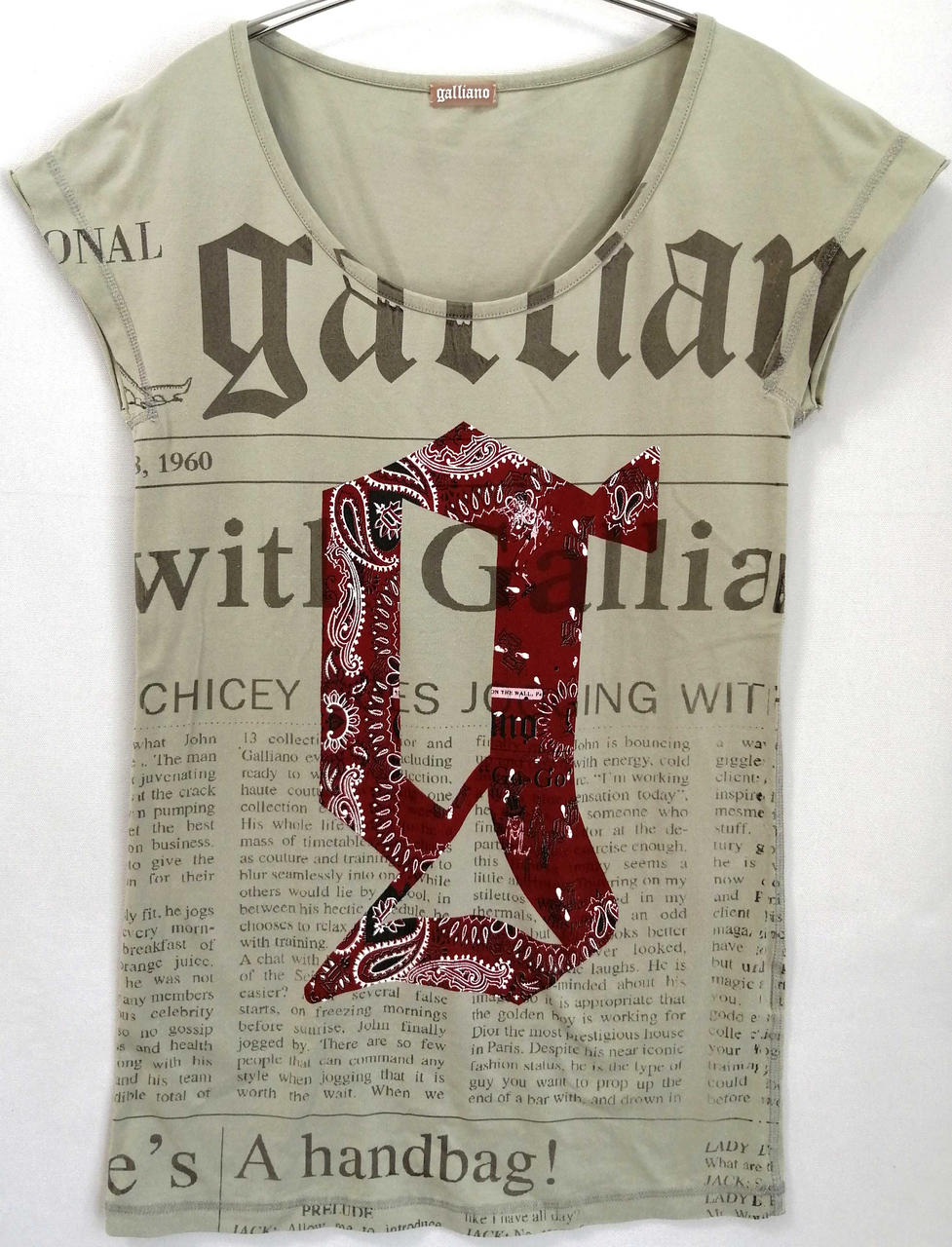 ジョンガリアーノ(JOHN GALLIANO)|00Sニュースペーパー×バンダナ柄