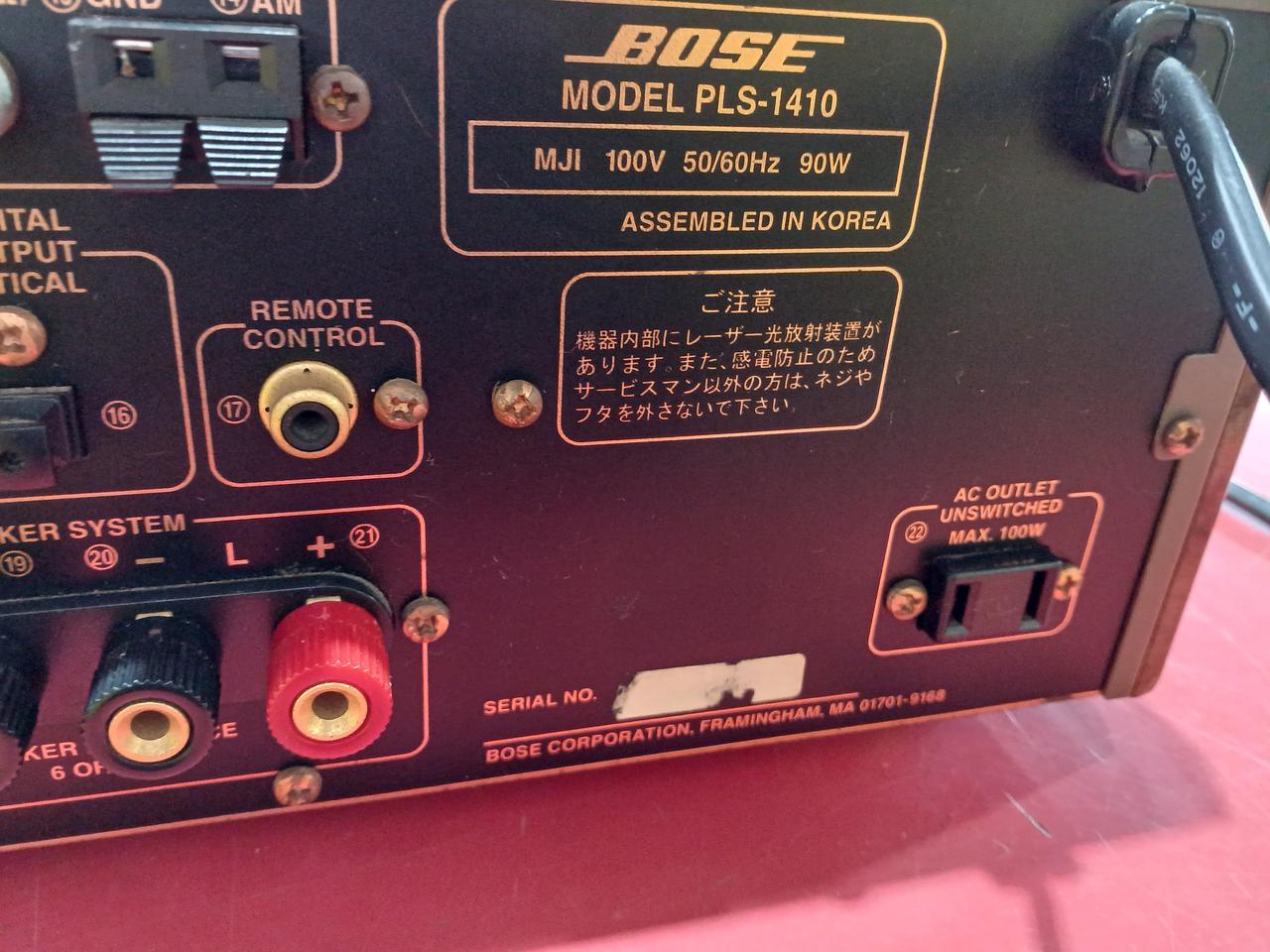 チ*ー様 BOSE PLS-1410 CDアンプ【動作確認済】 Amazon.co.jp: BOSE
