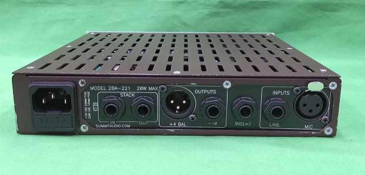 サミットオーディオ(SUMMIT AUDIO)|真空管マイクプリアンプ 【2BA-221