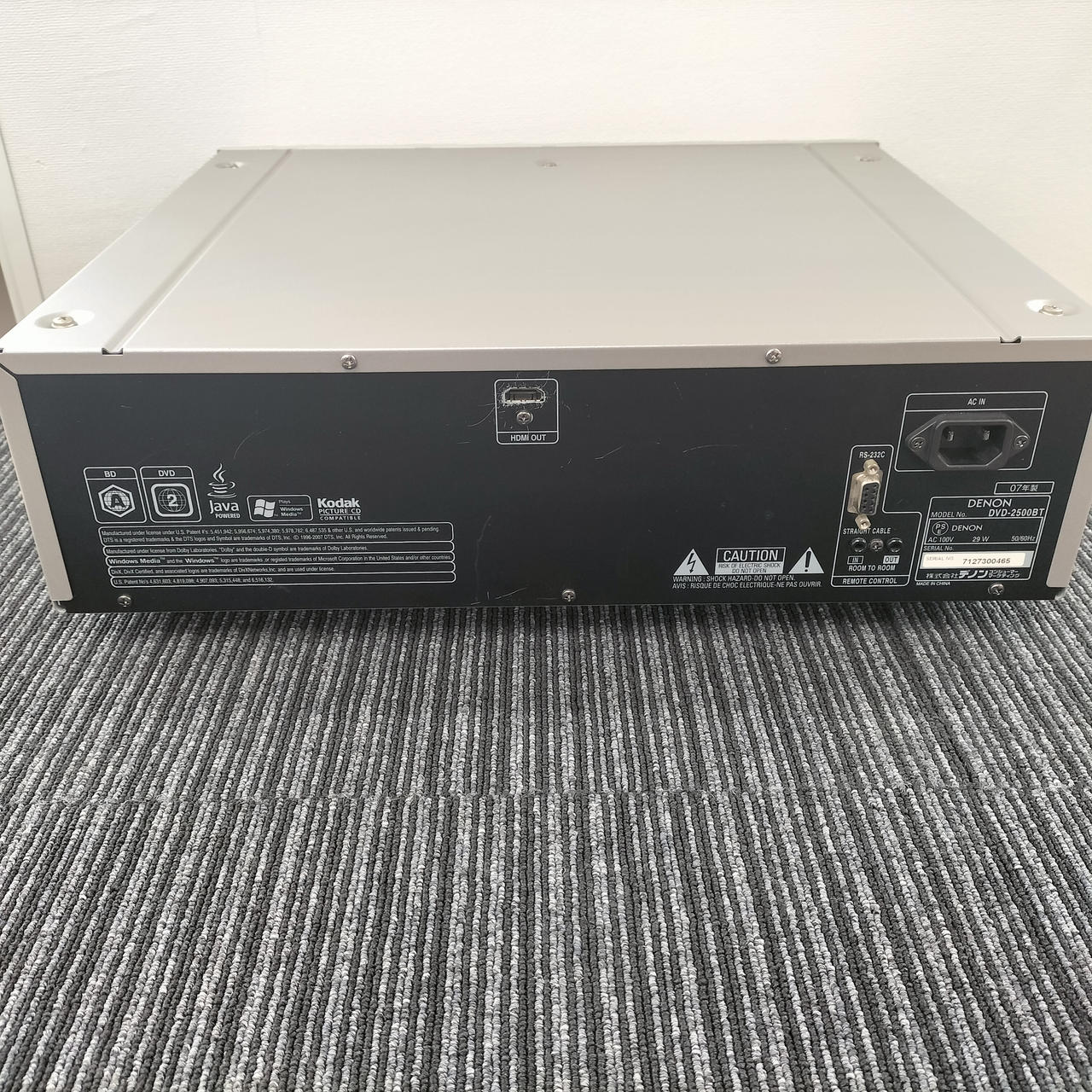 デノン / デンオン(DENON)|【本体キズ・ヨゴレ】DENON DVD-2500BT