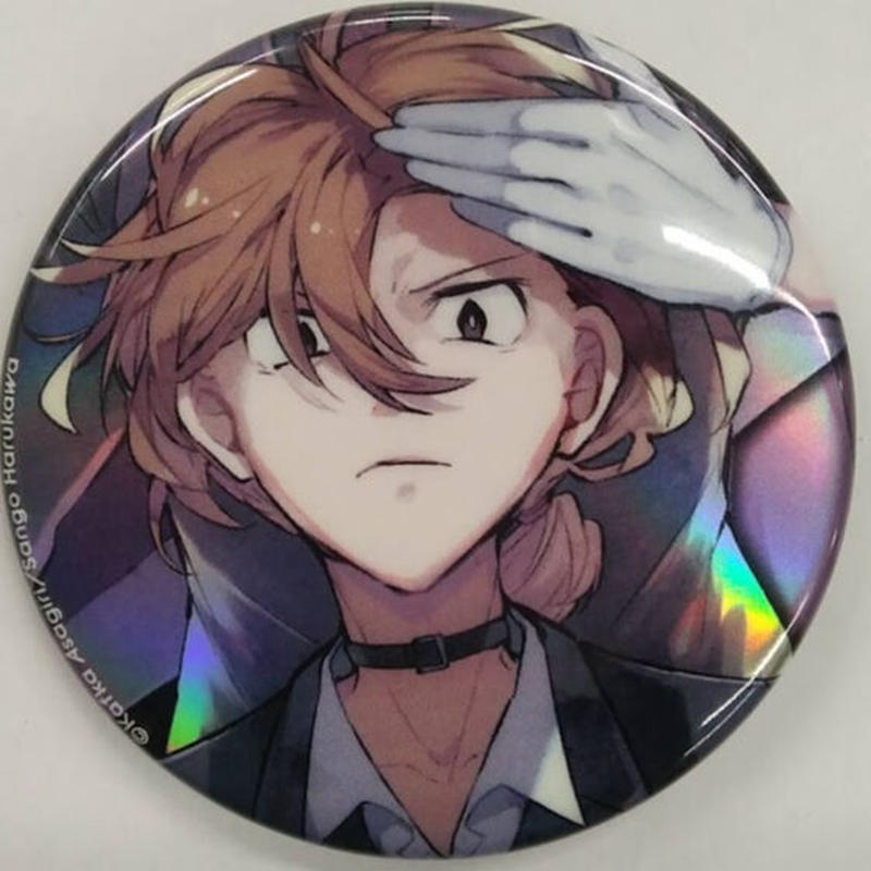 文豪ストレイドッグス 中原中也 ホログラ缶バッジ 原作 文豪ストレイ