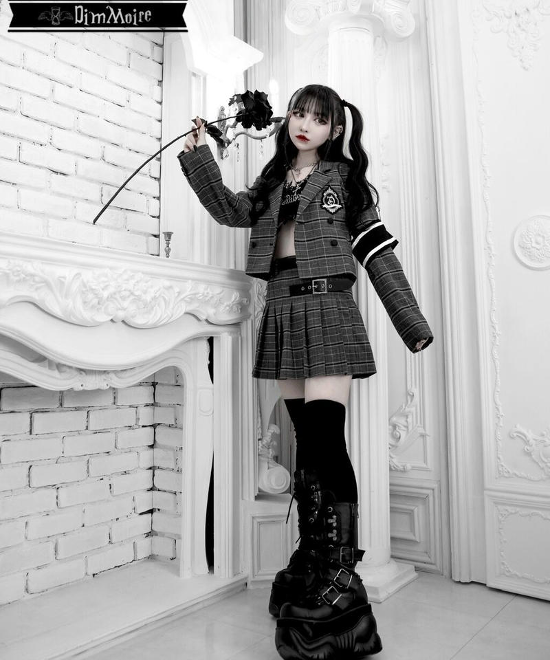 Dimmoire 学園ニーハイウォーマー ブラック 黒色 1点 DimMoire 学園