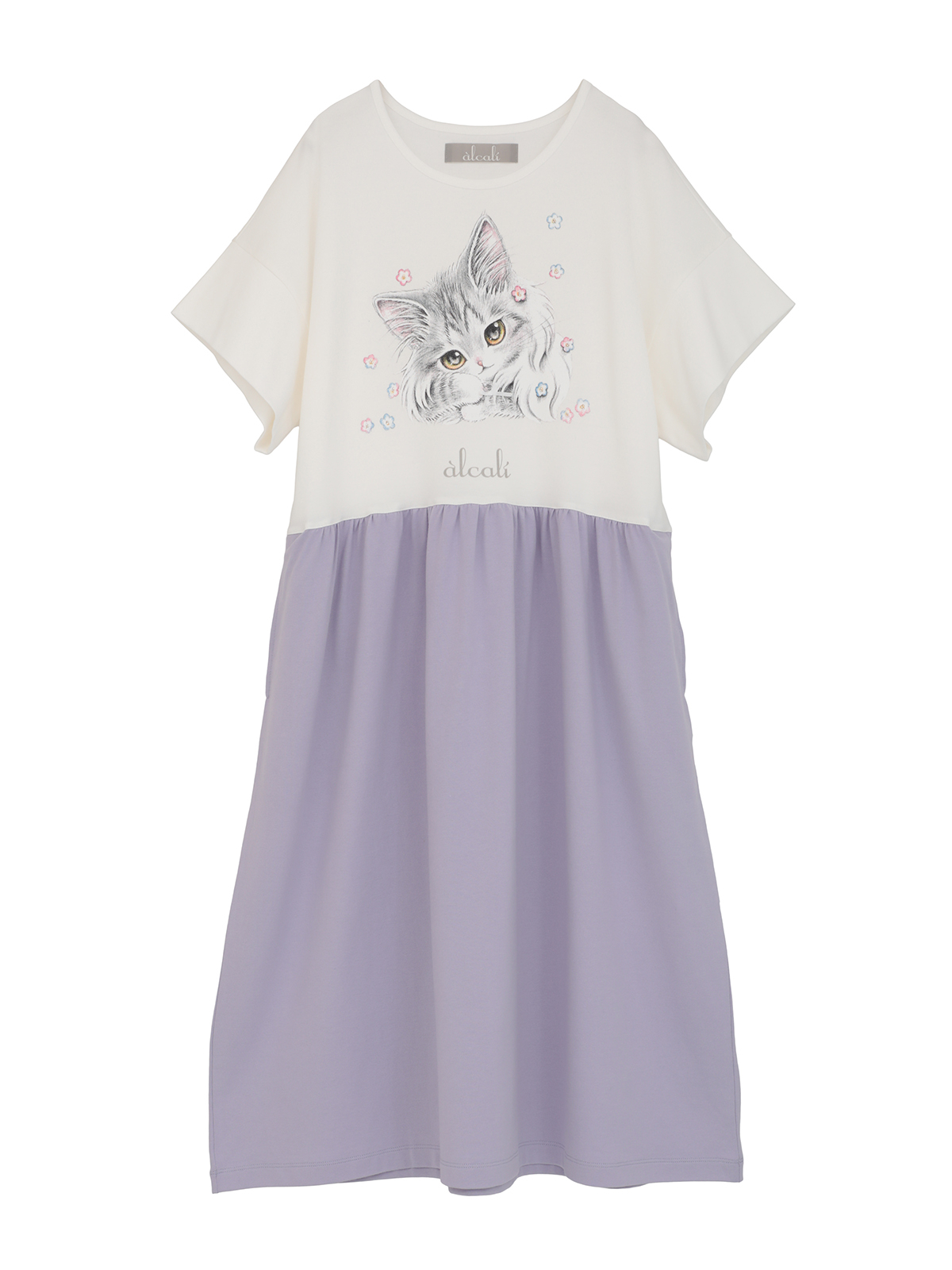 alcali x のこねこ」コラボプリントワンピースB｜ピンクハウス