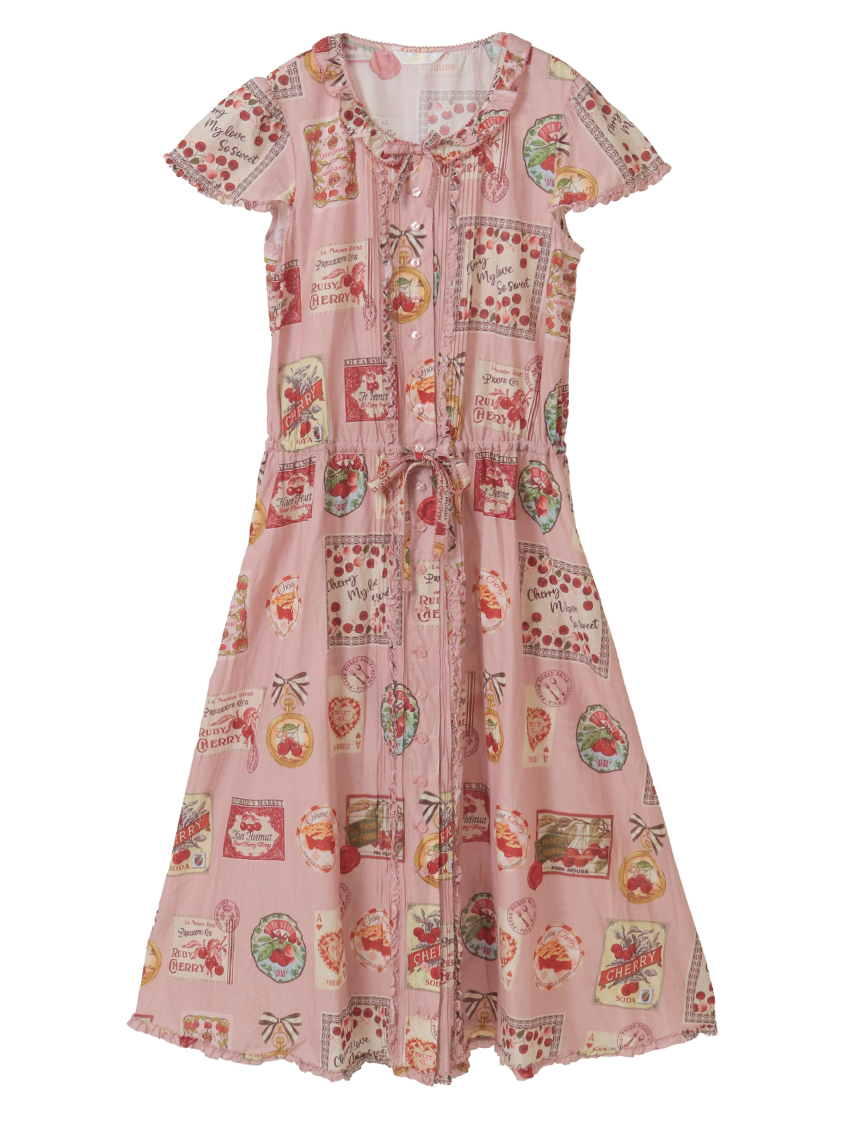 チェリープリントミディワンピース｜ピンクハウスオフィシャル
