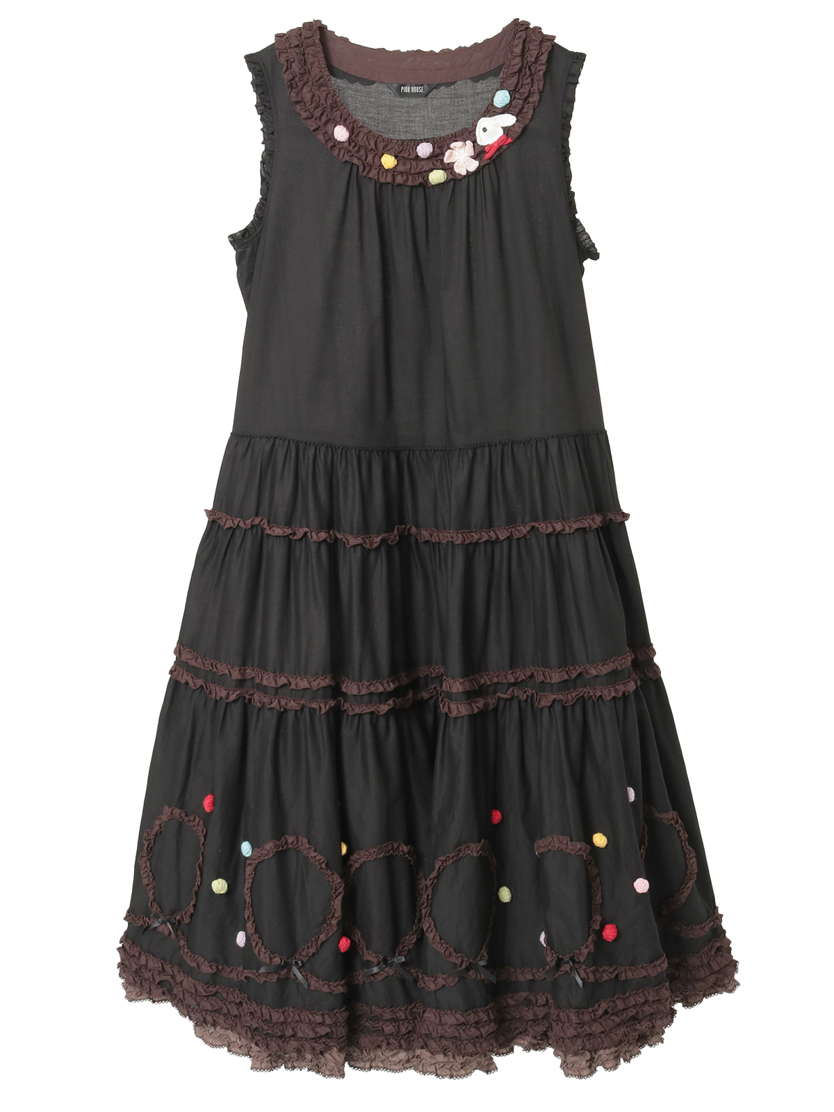 カラフルポップルフリル使いワンピース｜ピンクハウスオフィシャル