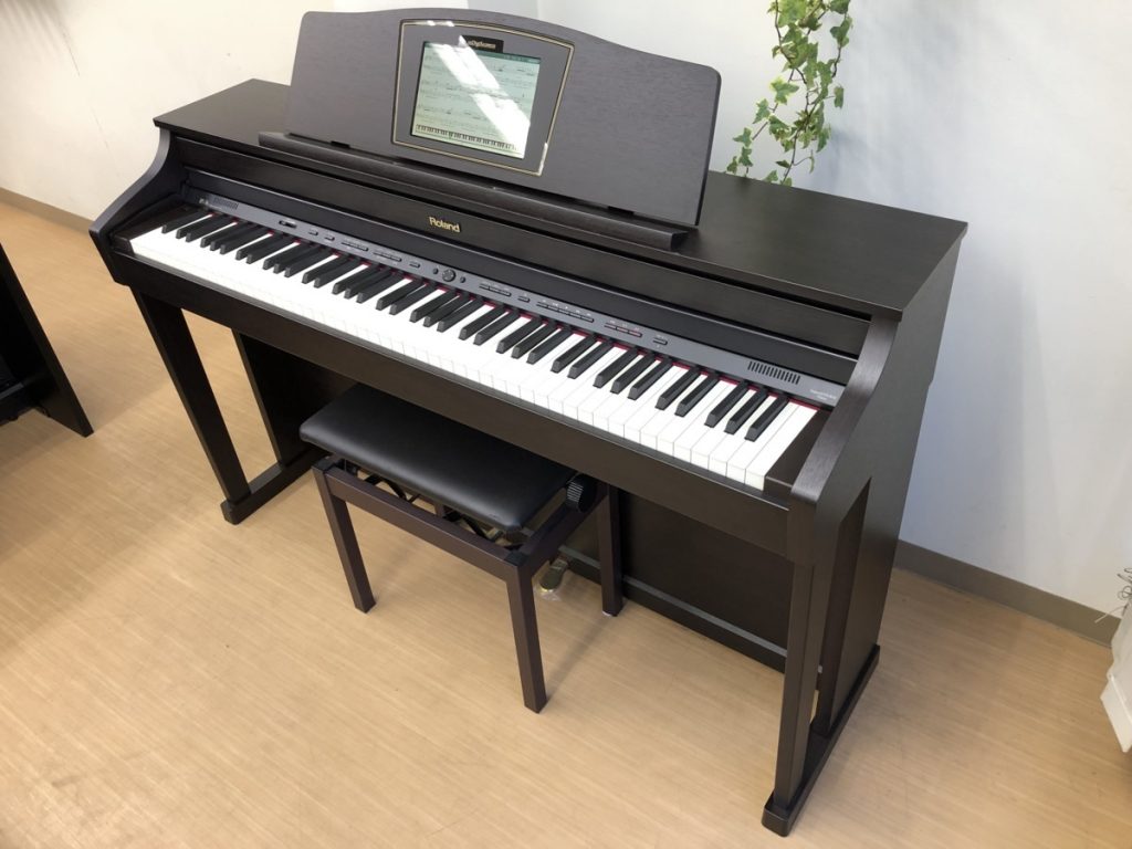 電子ピアノ Roland HPi-50e-RWS 2016年製 中古 椅子付き デジスコア