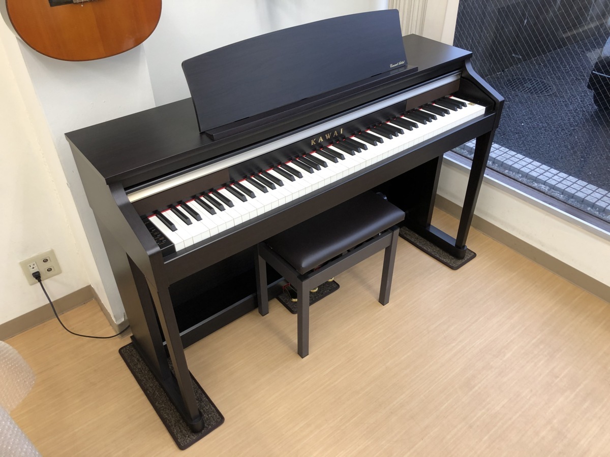 KAWAI CA17R 15年製 中古 電子ピアノ 木製鍵盤 椅子付き ローズウッド