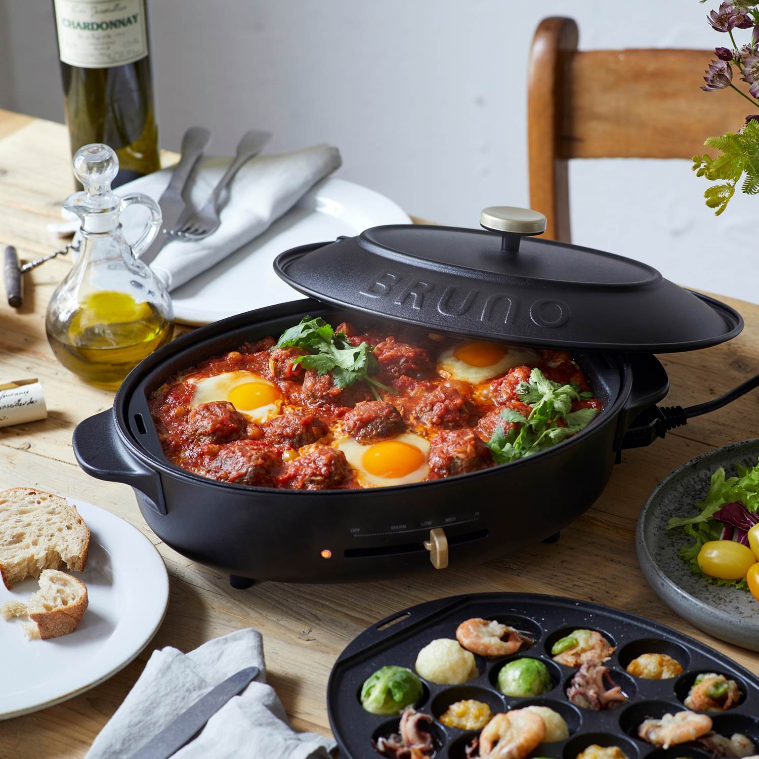 オーバルホットプレート（IH調理器/ホットプレート）｜(ブルーノ/BRUNO