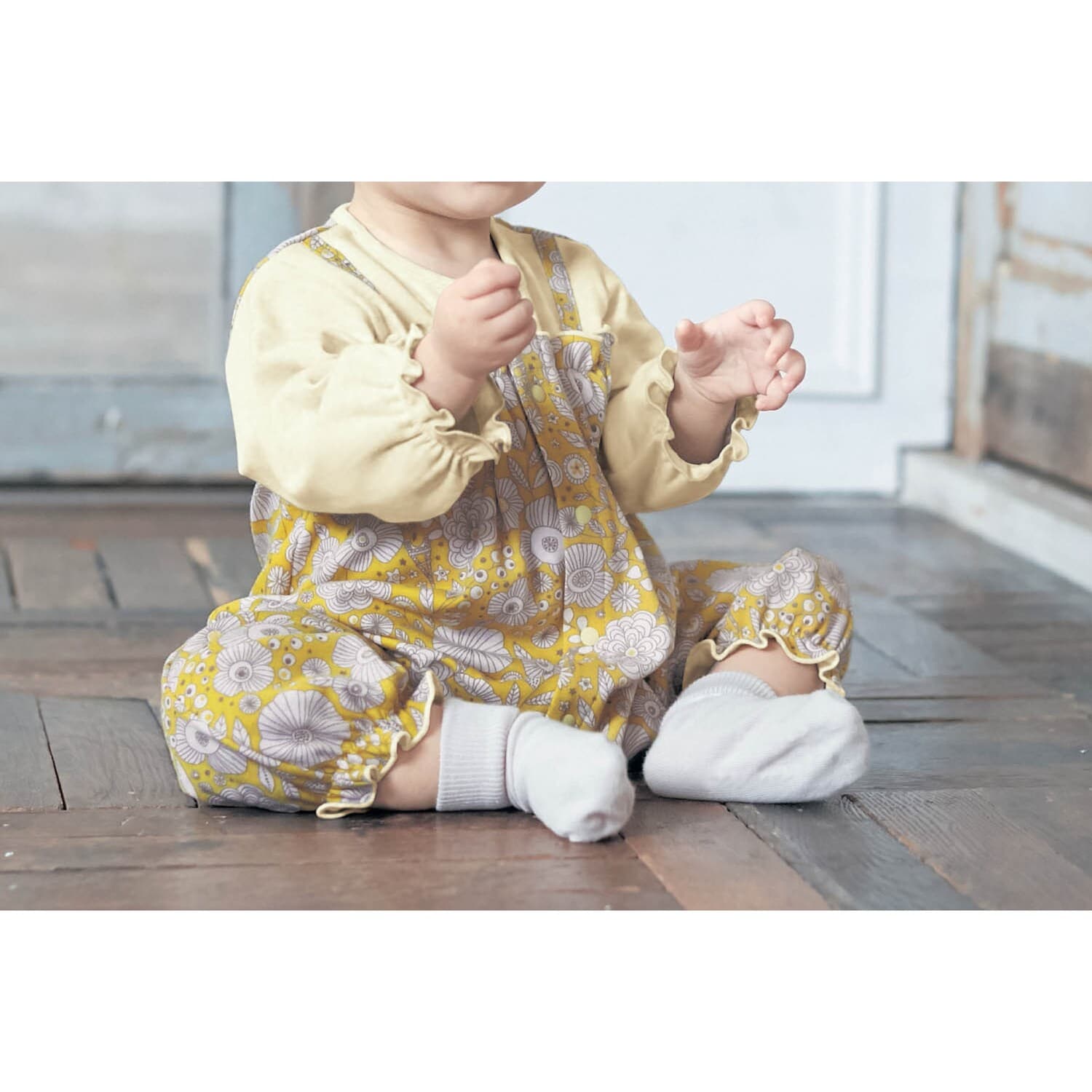 レイヤード風ロンパース「ミニラボ」【秋冬 ベビー服】【女の子】の