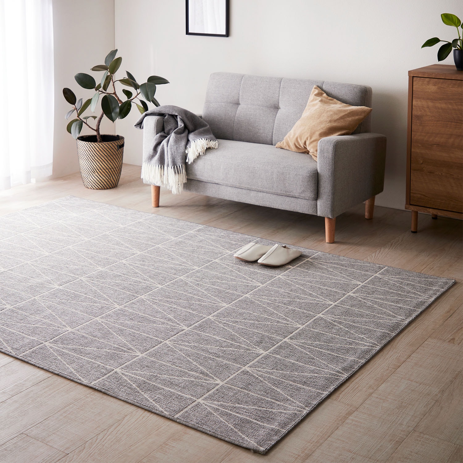 ベルギー製フラットウィルトン織りラグ｜通販のベルメゾンネット