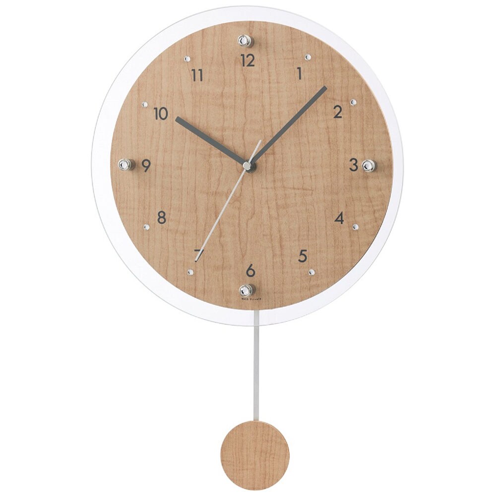木製振り子の電波時計（掛け時計/置き時計）｜通販のベルメゾンネット
