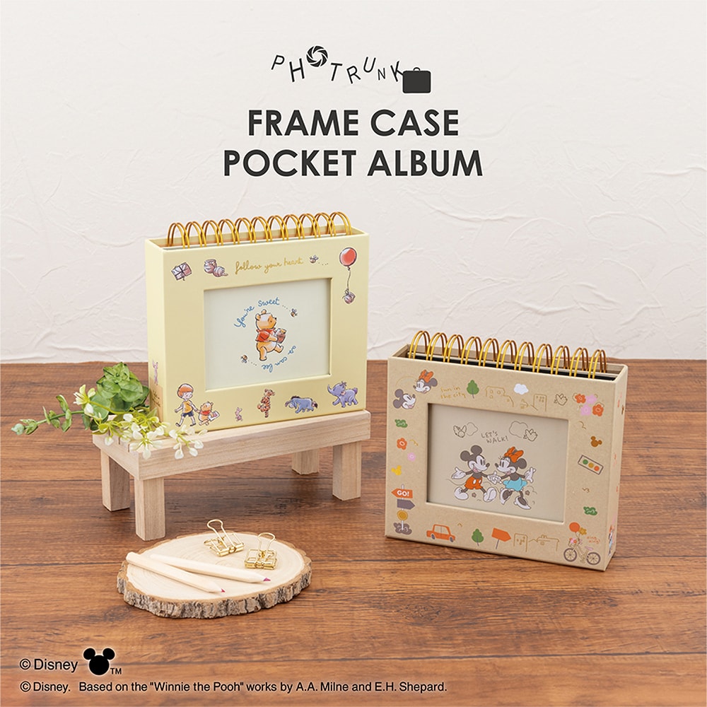 写真立てのように飾れるフレームケースアルバム（選べるキャラクター