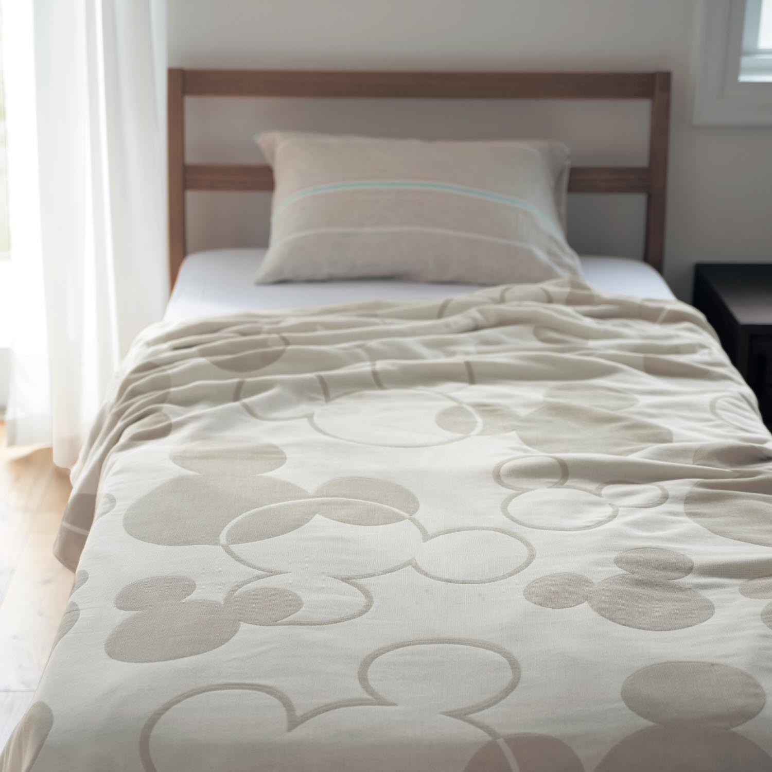 今治産4重ガーゼケット「ミッキーモチーフ」（ディズニー 布団/枕