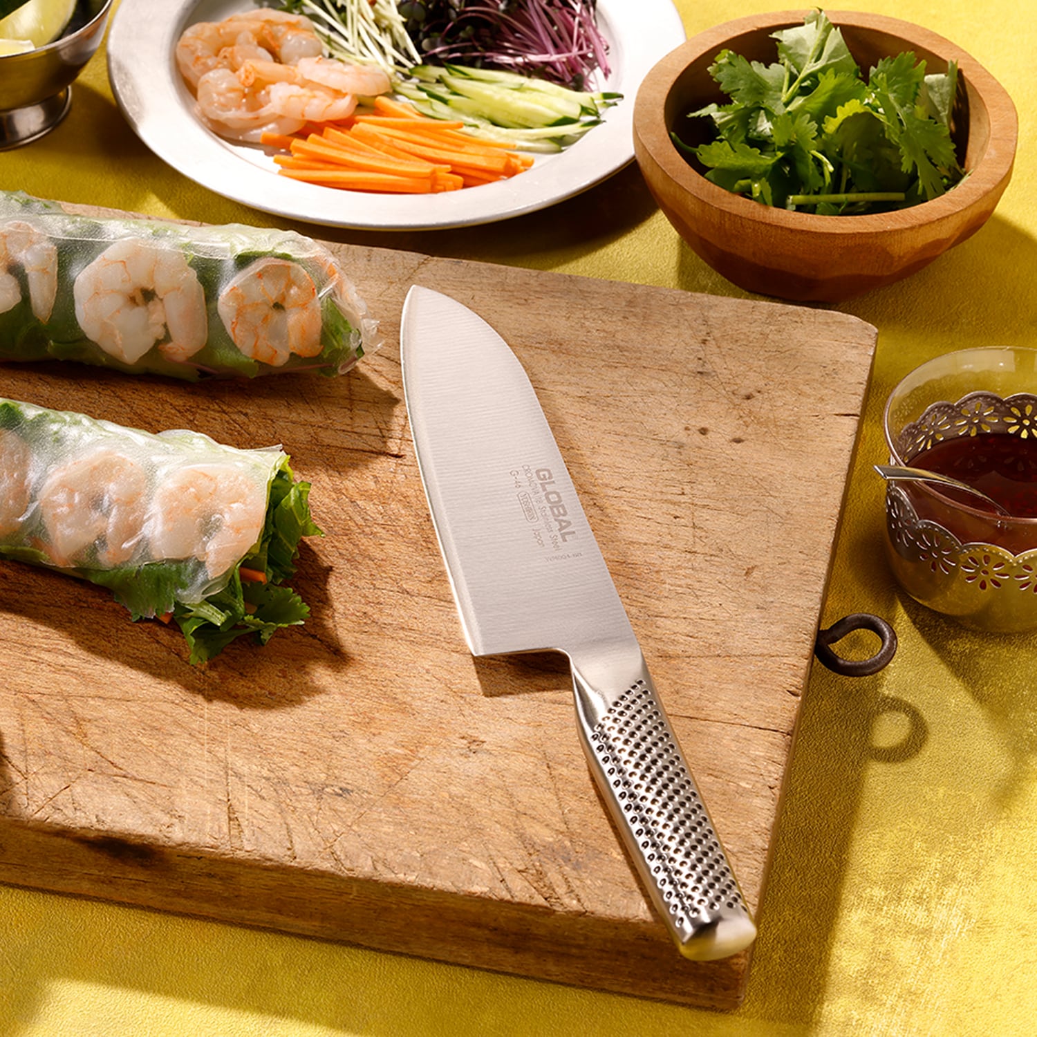 GLOBAL オールステンレスの三徳包丁2点セット(グローバル/GLOBAL