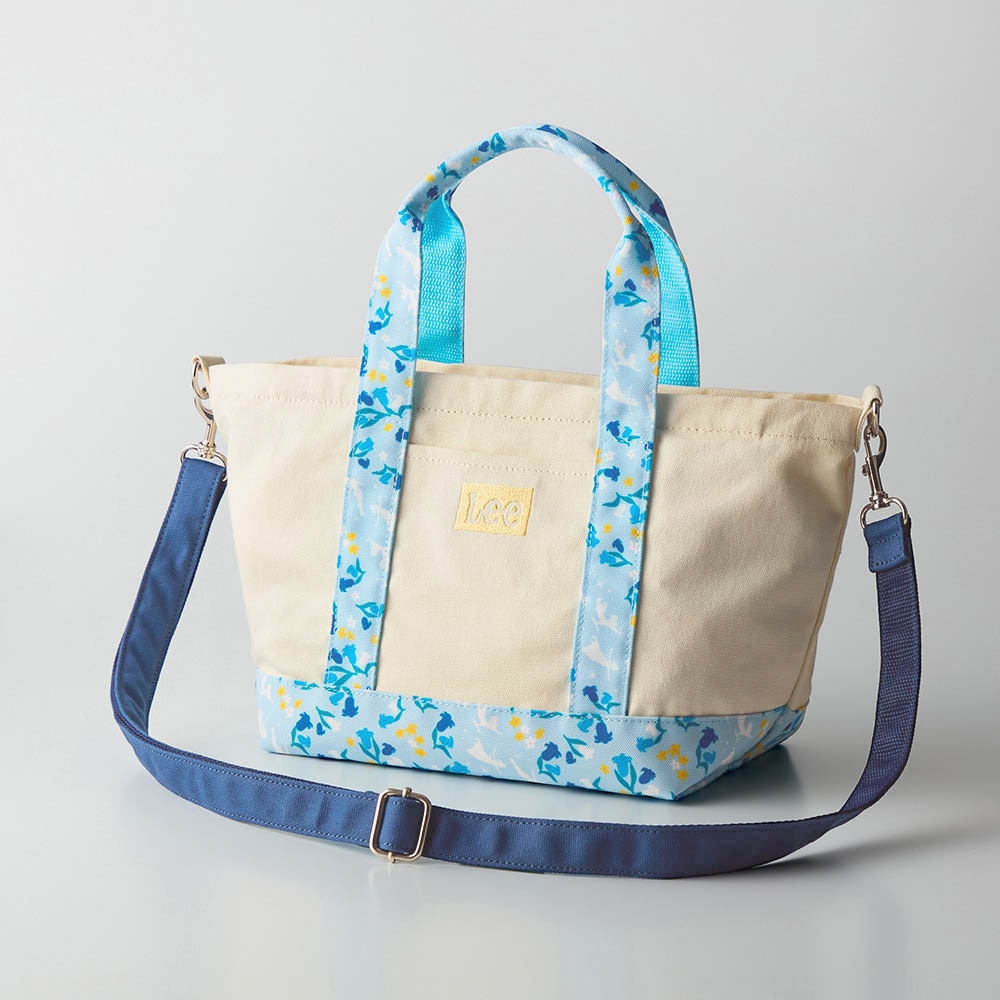 花柄持ち手の2WAYトートバッグ（Lee）（選べるキャラクター