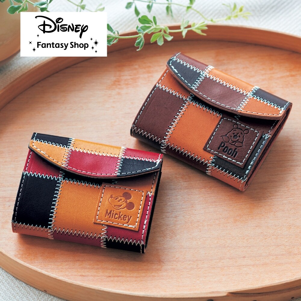 栃木レザー製牛革の3つ折りミニウォレット［日本製］（選べる