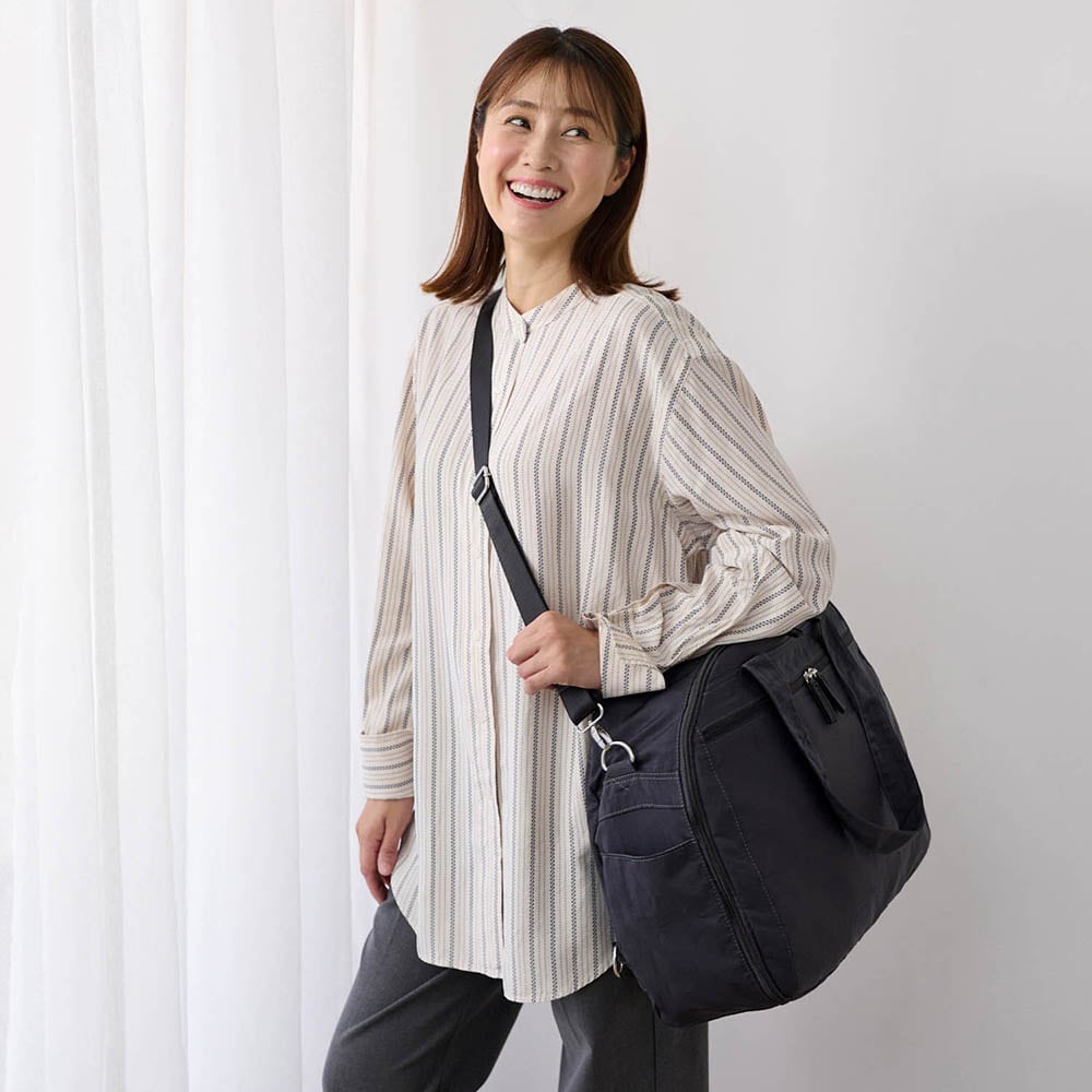 旅先での整理整頓もラク！荷造り上手な3WAYボストンバッグ 【12