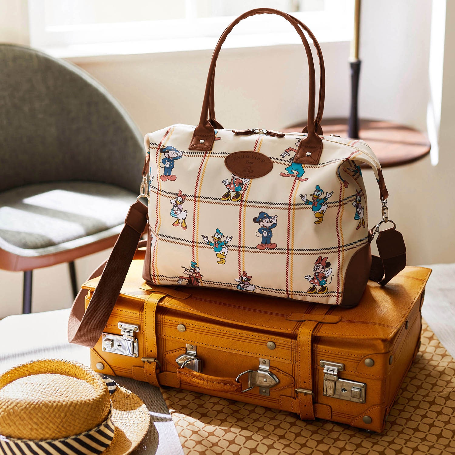 プリントボストンバッグ「ミッキー＆フレンズ」（ディズニー バッグ