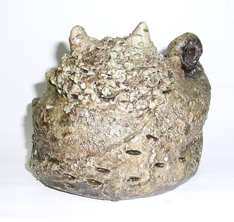 信楽焼 手づくり 鬼に金棒【魔除け 通販 福鬼 縁起置物】山口陶器店